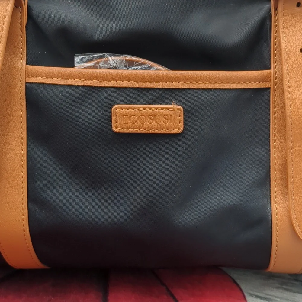 Ecosusi Black And Tan Tote Bag